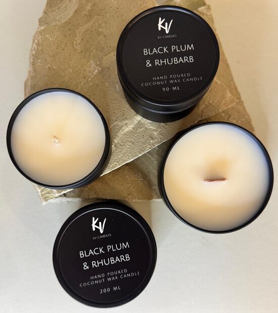 Scented candle "BLACK PLUM & RHUBARB"